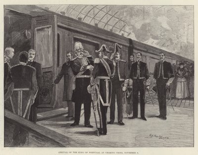 Arrivée du roi du Portugal à Charing Cross, 6 novembre - Henry Charles Seppings Wright